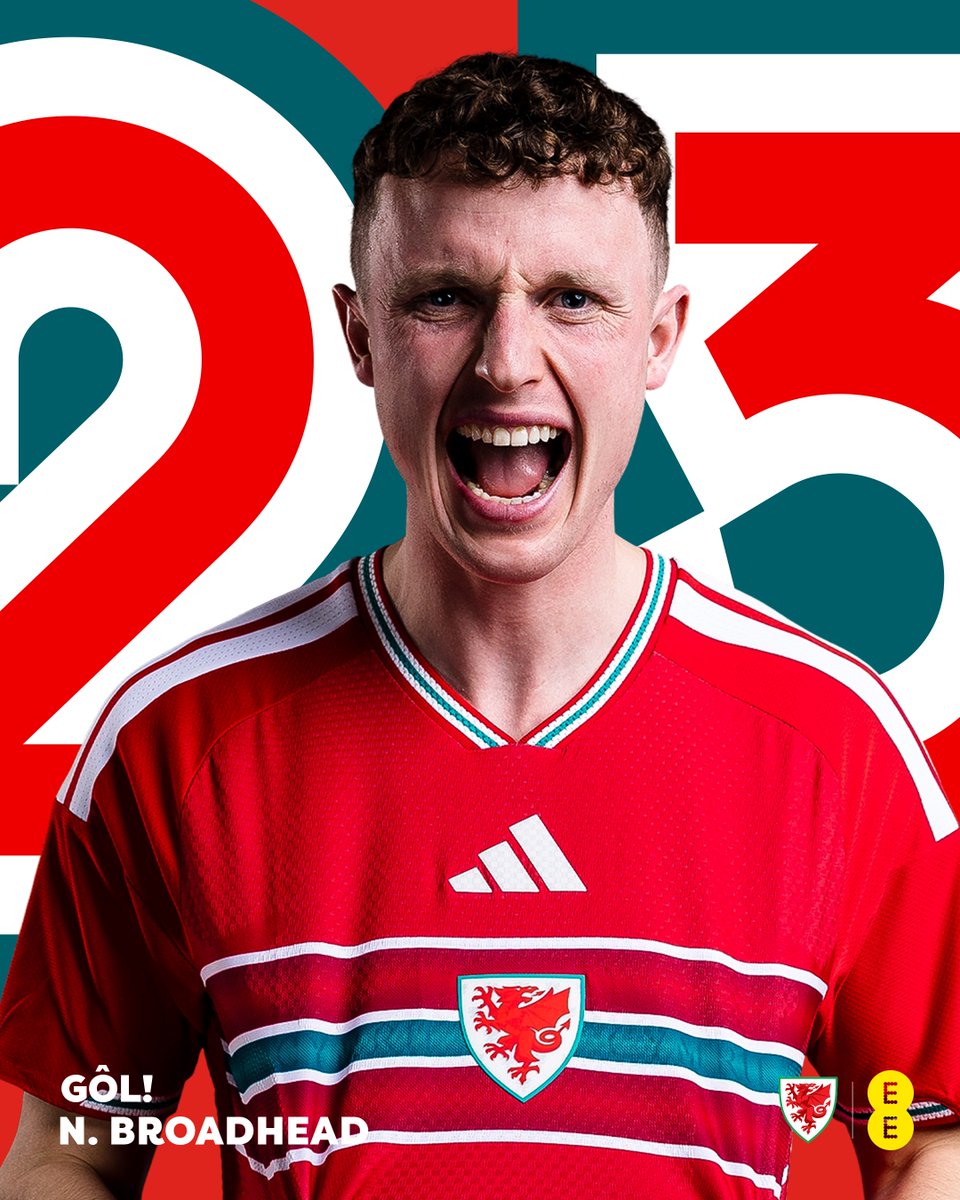 Cymru's tweet image. ⏰ 88&apos; | 🏴󠁧󠁢󠁷󠁬󠁳󠁿 7-1 🇲🇰

BROADY MAKES IT SEVEN! 😇

💻 fawales.co/CymMac