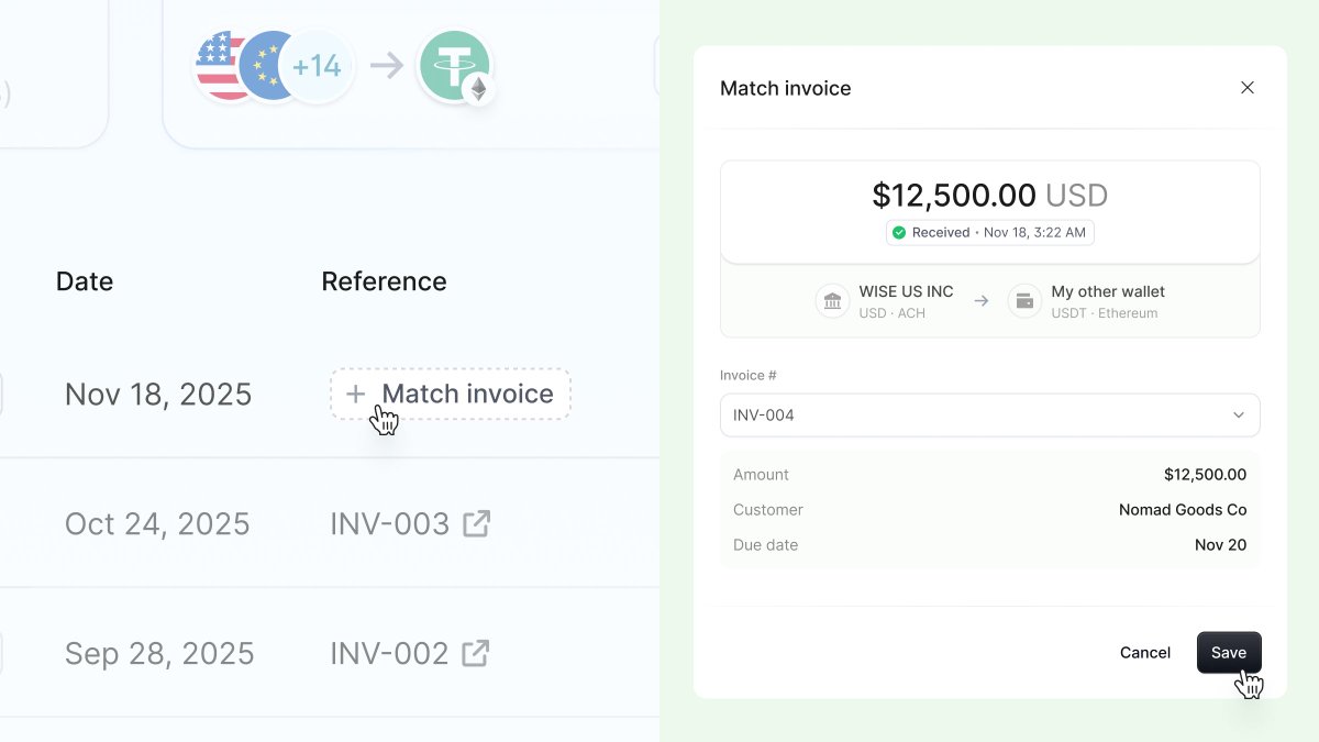 Reconciling invoices is already a challenge with fiat. Crypto is worse.

Sometimes we know who paid:
-Used a saved address
-Paid via our invoice link
- Our matching engine figures it out

Sometimes we don't:
-Customer paid from an exchange
-Received into a wallet you didn't tell
