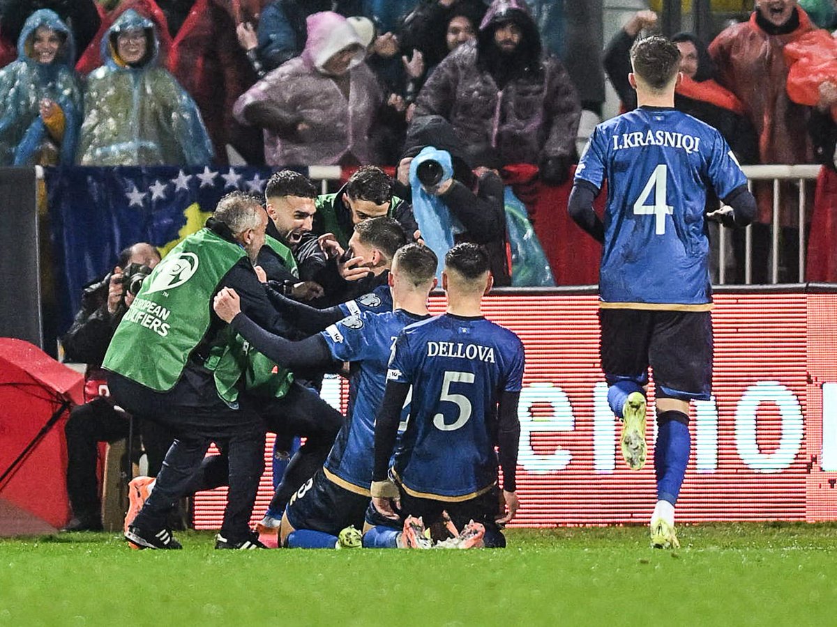 kosovanfooty_EN's tweet image. ⏱️FT With 11 points and three wins, we conclude the best qualifiers to date!

Now, we await the playoffs draw to plan the spring!

Until then, we&apos;re going to enjoy all the beautiful moments that our heroes gave us this autumn!

THANK YOU!❤️

#KOSSUI I 🇽🇰1-1🇨🇭
#EuropeanQualifiers