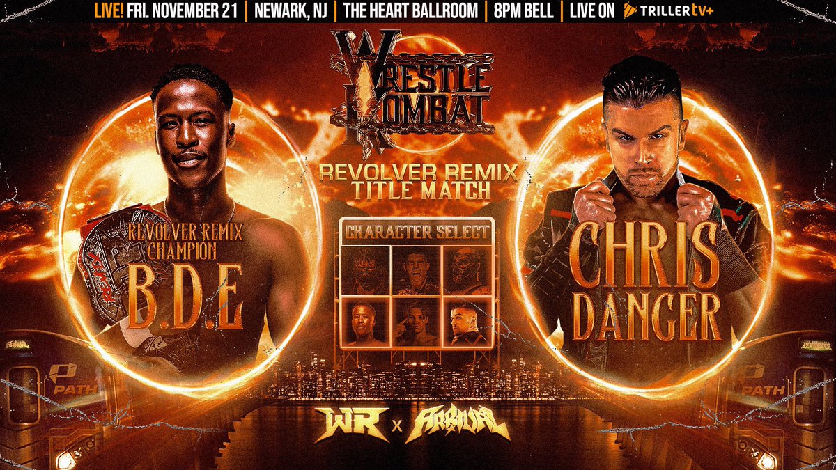 Triller_TV's tweet image. This Friday&apos;s @PWRevolver east coast card is fire🔥🔥

#WrestleKombat | Nov 21 | Watch on TrillerTV+