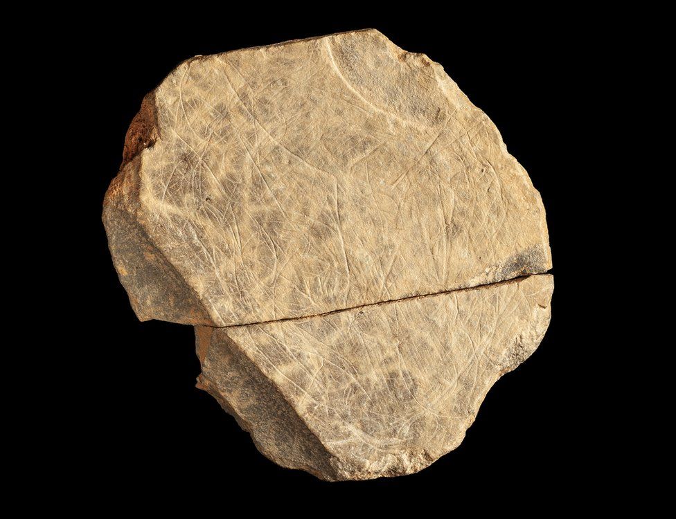 TsuiAllen's tweet image. Got asked by somebody in one of my Year 5 classes today &quot;Did you build the first computer?&quot; I&apos;m old but not that old... says he with my first tablet... the Plaquette 23000BC. Great battery life. Not so great for umm... err... scrolling...