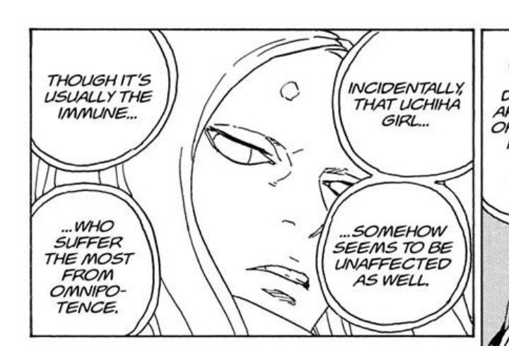 sutbasa234's tweet photo. @Sbuda_Mkhize_10 @Leviparadaise In what part of Boruto TBV have you seen Sarada and Sakura talking? 

Objectively, Boruto has more advantages than disadvantages. 

Momoshiki said that immune people suffer more than anyone else.

Source: 
Chapter 79 of the Boruto NNG Manga. https://t.co/yvdrwKh1i1