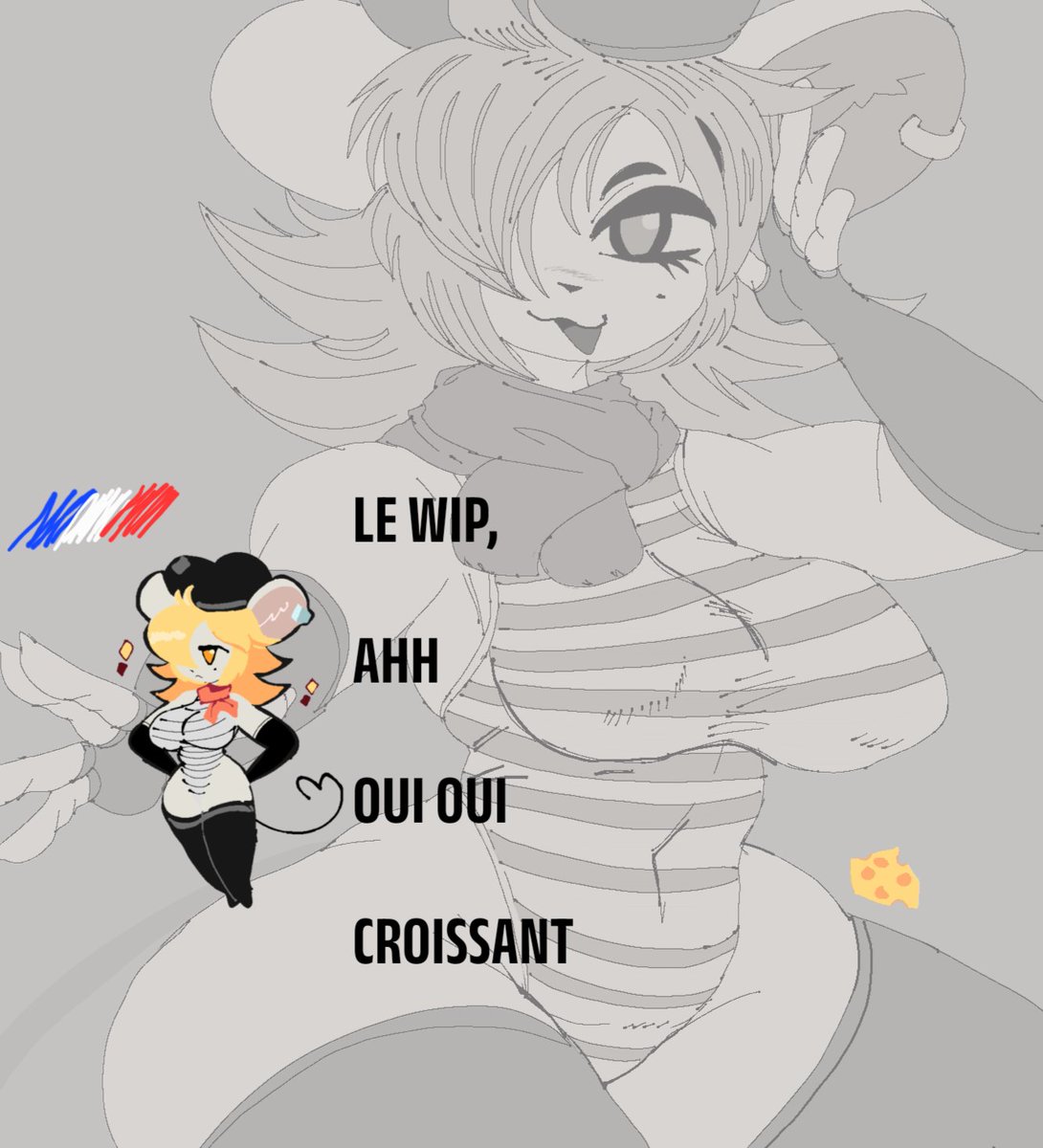 Miaval_tec's tweet image. Le [WIP], Oui, BAGUETTE!