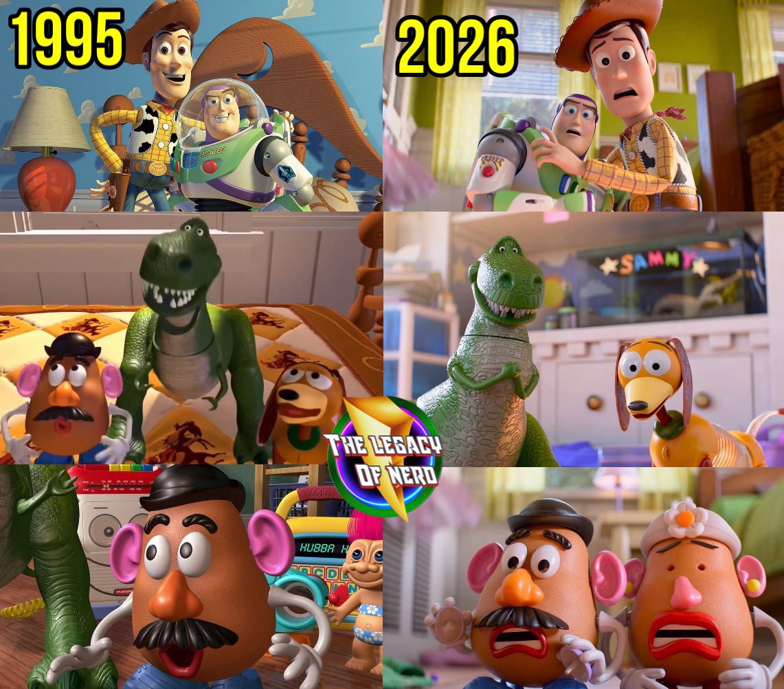 thelegacyofnerd's tweet image. Toy Story: Then &amp;amp; Now