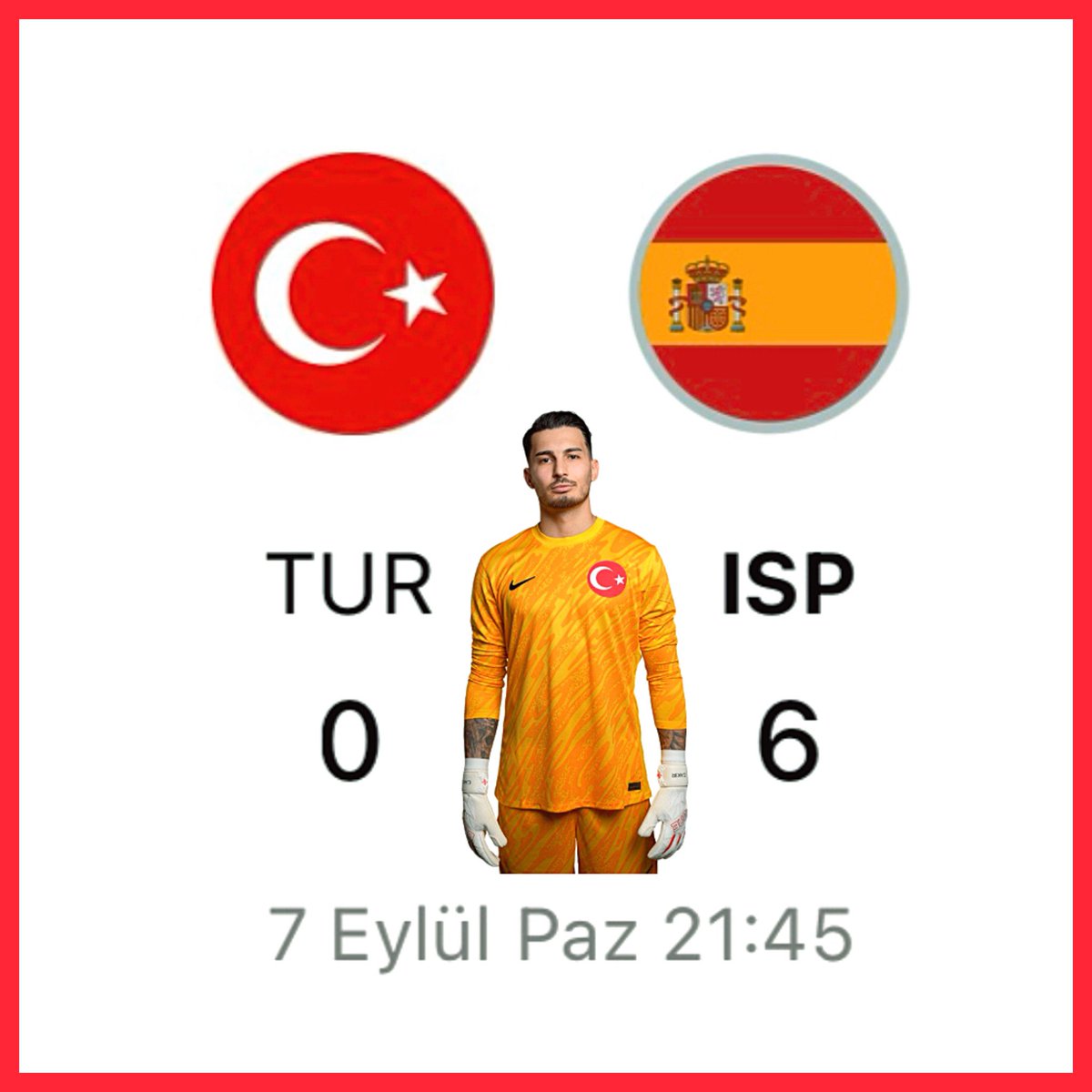 Belkide bugün Uğurcan çakır yüzünden dünya kupasını kaçırdık..