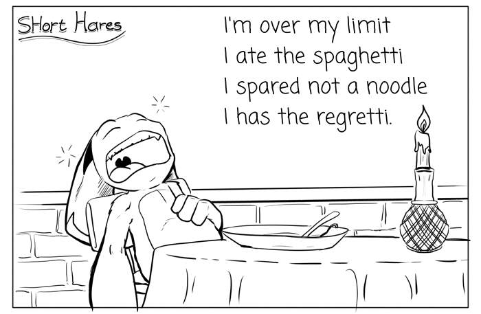 idlestatus's tweet photo. Just going to post this here. https://t.co/jD4HDUstFz #shorthares #poem #joke #spaghetti  #regretti #food #italian #full #overeating #regret #idlestatus https://t.co/1nGYqecu9l