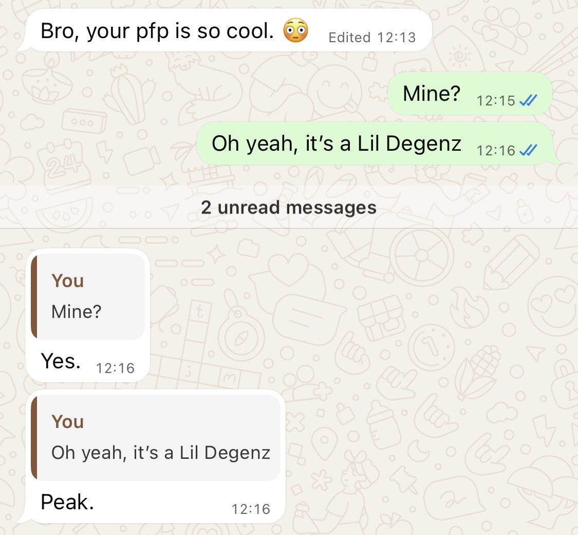 Preach NFTs to your web2 frens 
<a href="/LilDegenzNFT/">Lil Degenz</a> all the way!