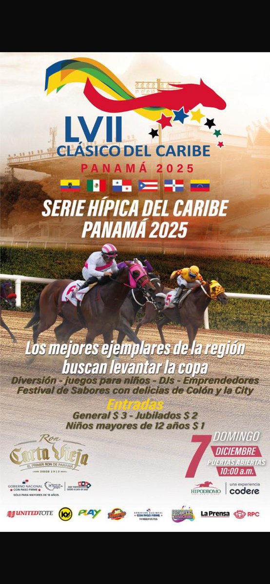 Afiche oficial de la Serie Hípica del Caribe 2025
#SHC2025