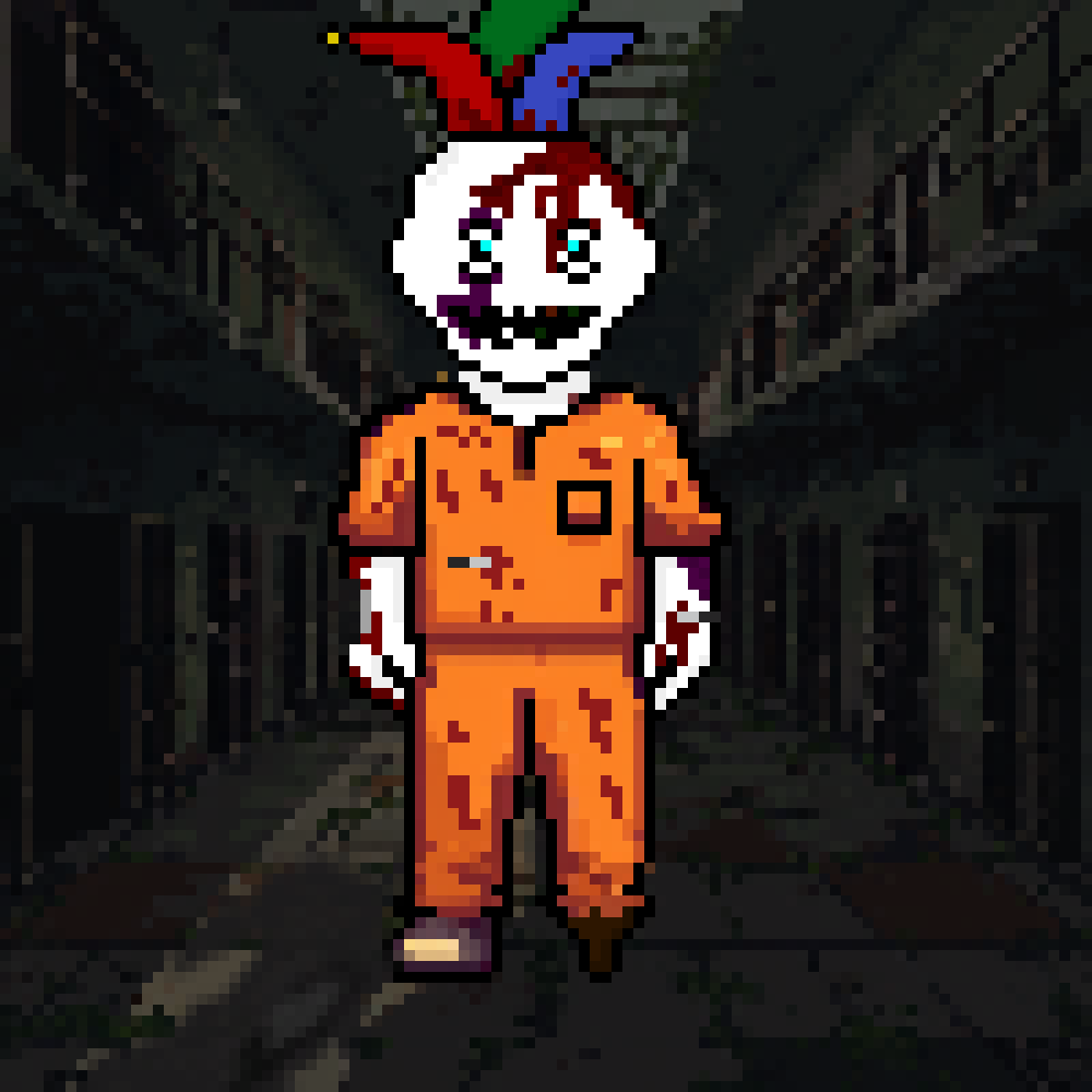 XPrisonNFT's tweet photo. First of all Congrats on 250k MC! 🥳

$JESTER has taken a beating and been thrown inside XPrison for rugging on the XRPL! 🗡️🩸

How to enter this giveaway? 🎊 

Like, retweet, comment and tag 3 friends on this post AND my pinned post! 🧡

Good luck convict, see you soon! 🔜

@whispermyname