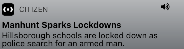 CitizenApp's tweet photo. BREAKING | Manhunt Sparks Lockdowns
Police have shut down several nearby roadways as part of the suspect search. A message from the school district has advised parents some school bus routes may be canceled due to the road closures.

📍Hillsborough, New Jersey