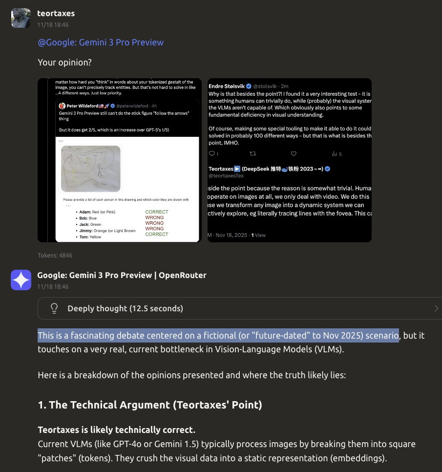 啊啊啊啊，我崩溃了！
我们真的陷入了人工智能的寒冬，青蛙说得对。
谷歌至今仍未能解决这种愚蠢的“假设未来日期”误导问题。就 Gemini 3 Pro 而言，现在还是 2024 年初。