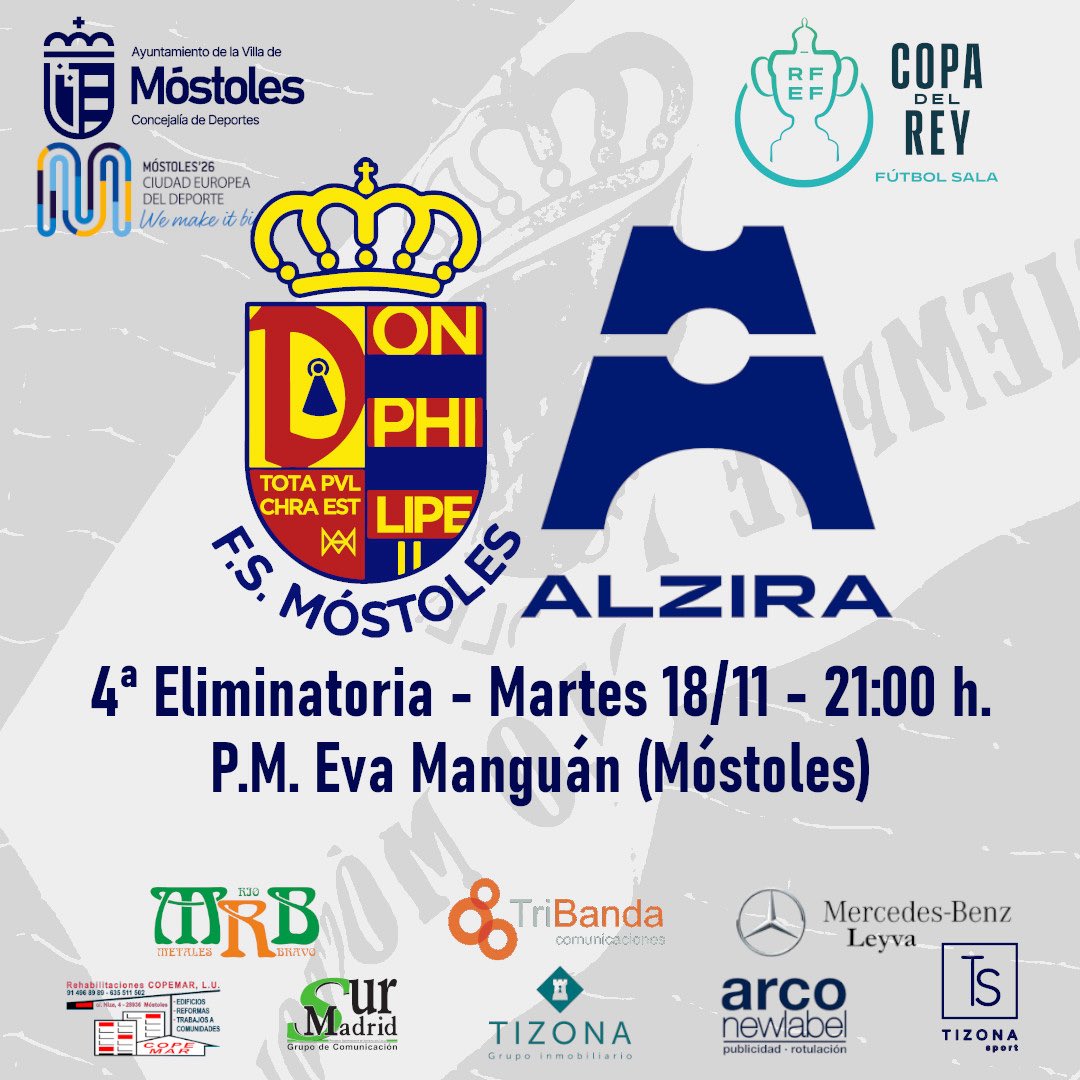 💙FINAL💙
MRB-FS MÓSTOLES 3️⃣
<a href="/AlziraFS/">Family Cash Alzira FS</a> 7️⃣
Sin perderle el ritmo al partido y mereciendo algo más.
Es muy difícil meter un gol a un equipo de primera.
Suerte a Alzira en la temporada y en Copa por supuesto…
Siempre y solo Móstoles!!!
#canteraazul