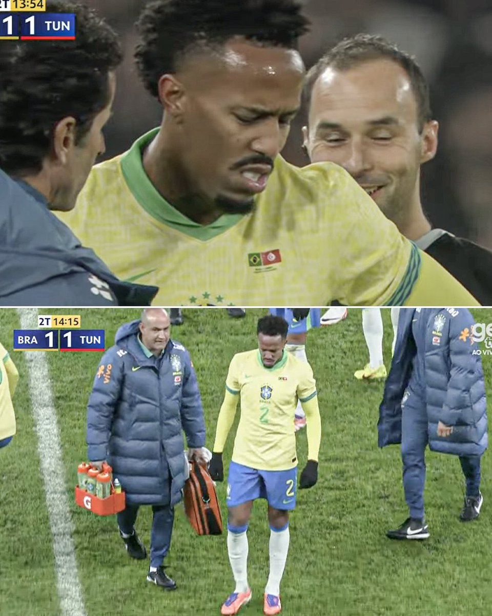 RMCF_Minuto93's tweet image. 【悲報】

🇧🇷ミリトンがチュニジア戦で負傷交代

ソース @ESPNFC #ブラジル