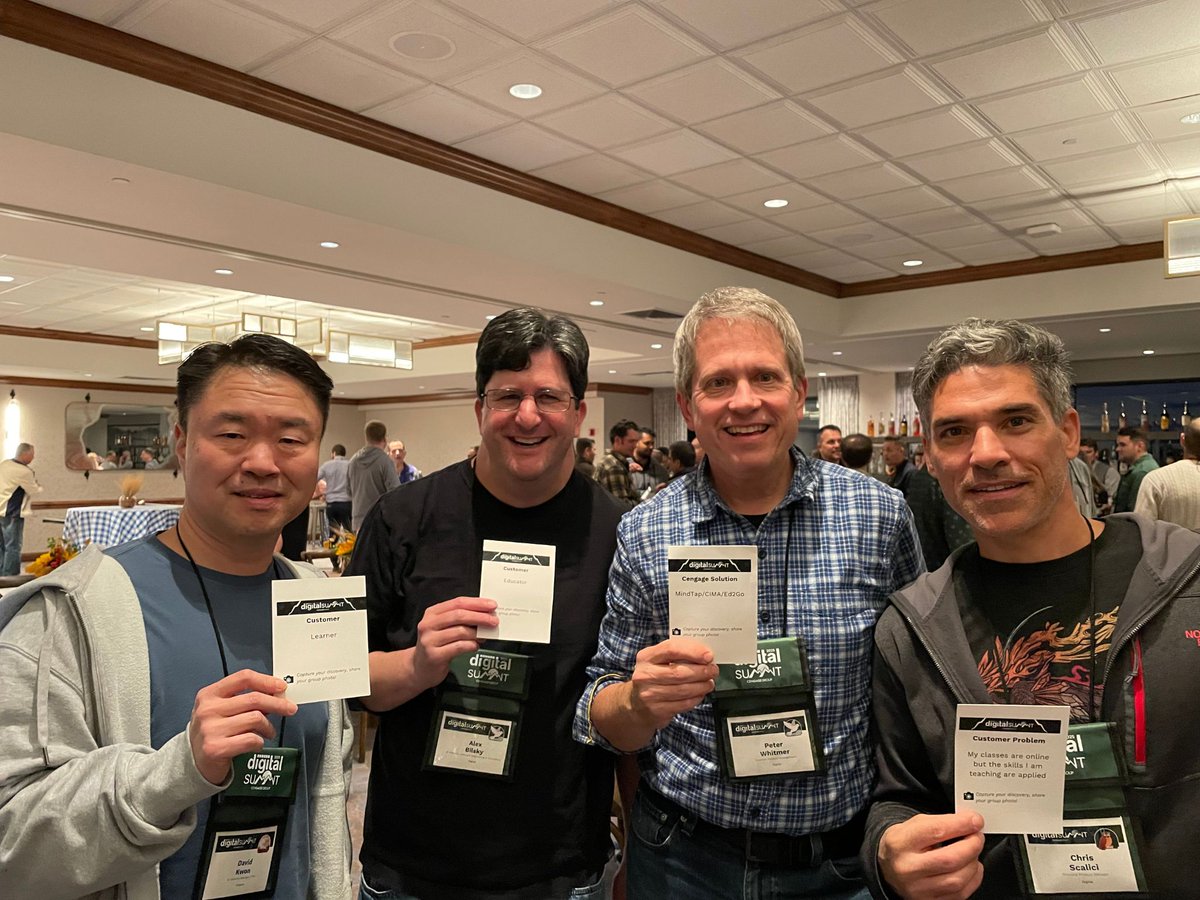 CengageLearning's tweet image. Innovation starts with collaboration. Our first-ever Digital Summit brought 90+ colleagues together to share ideas, explore AI and spark the future of learning. Here’s to building what’s next—together! 💡 #Innovation #FutureOfEducation
