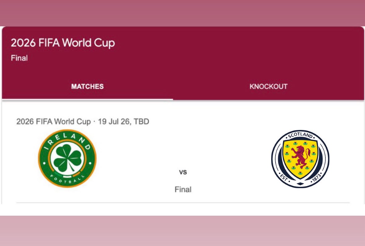 Get it in the diary. 

#WorldCup2026