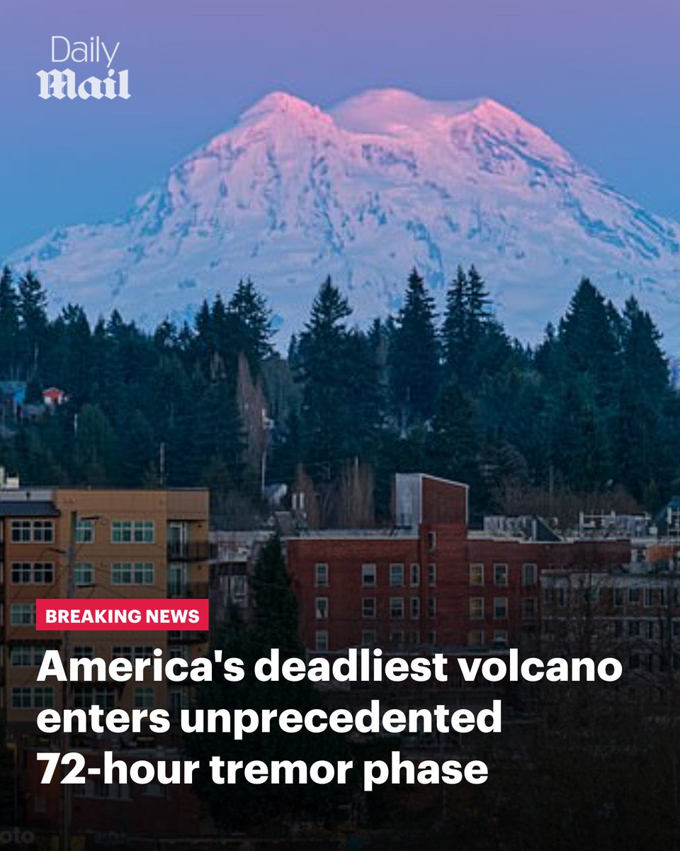 Washington's Mount Rainier has suddenly awoken and is buzzing with almost nonstop activity for days, stoking fears that an eruption could come soon. 🔗 trib.al/mtReiQ7