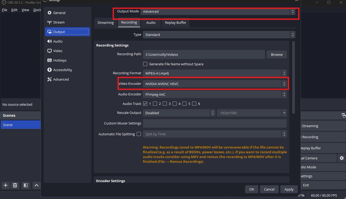 astrrixbtw's tweet image. Your OBS settings are killing your FPS and you don&apos;t even know it 

Here are the BEST recording settings that don&apos;t tank performance:
✅ NVENC encoder (GPU-based)
✅ CQP rate control at 18-20
✅ High Quality preset
✅ No frame drops, no stuttering