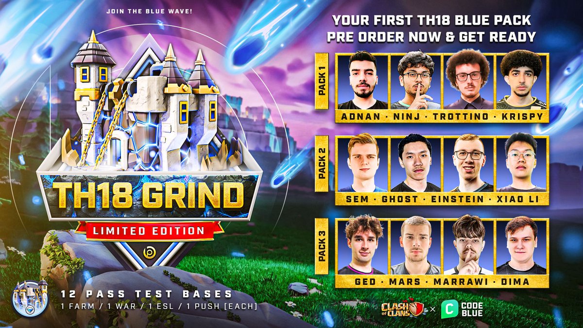 🚀 TH18 IS HERE — and the first Limited Edition 💎 Packs have officially dropped!

Built by World-Class Pros who have been grinding the update from minute one 💪

Bundle &amp; Save – 25% OFF!
👉 blueprintcoc.com/products/th18-…

Play different. Play smart. Play Blue.

#ClashOfClans