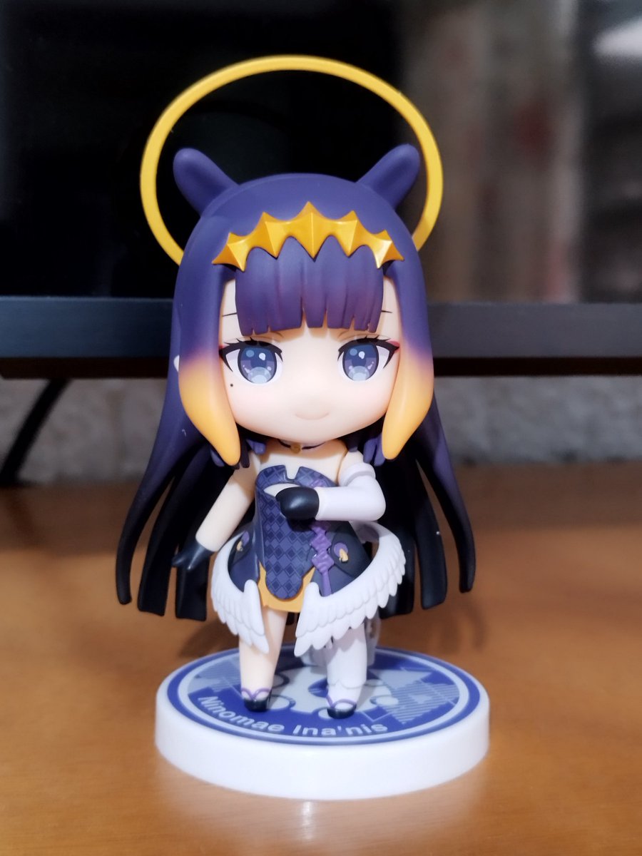 GMNX_Kaito's tweet image. My Ina&apos;s nendoroid has finally arrived to keep my pop up. Wahlcome!

#TAKOTIME