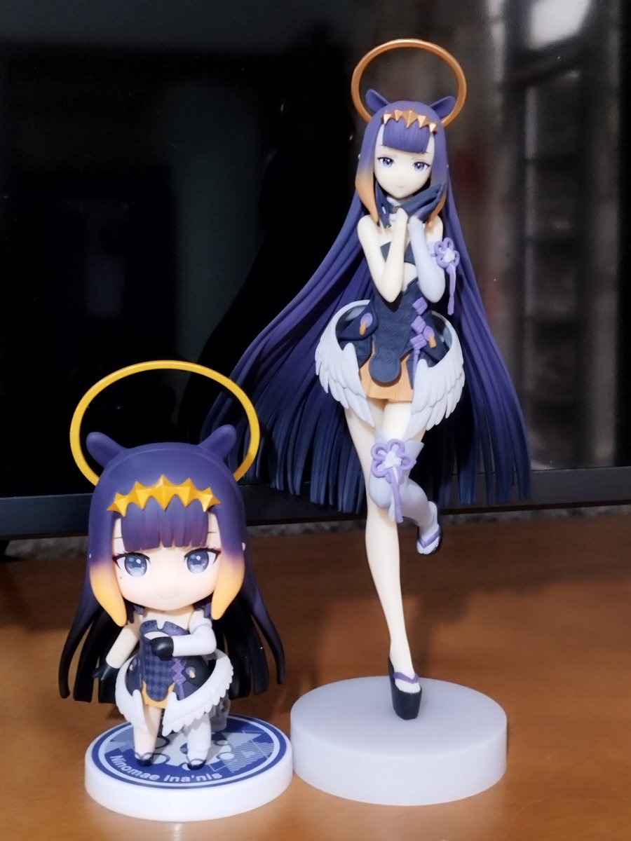 GMNX_Kaito's tweet image. My Ina&apos;s nendoroid has finally arrived to keep my pop up. Wahlcome!

#TAKOTIME