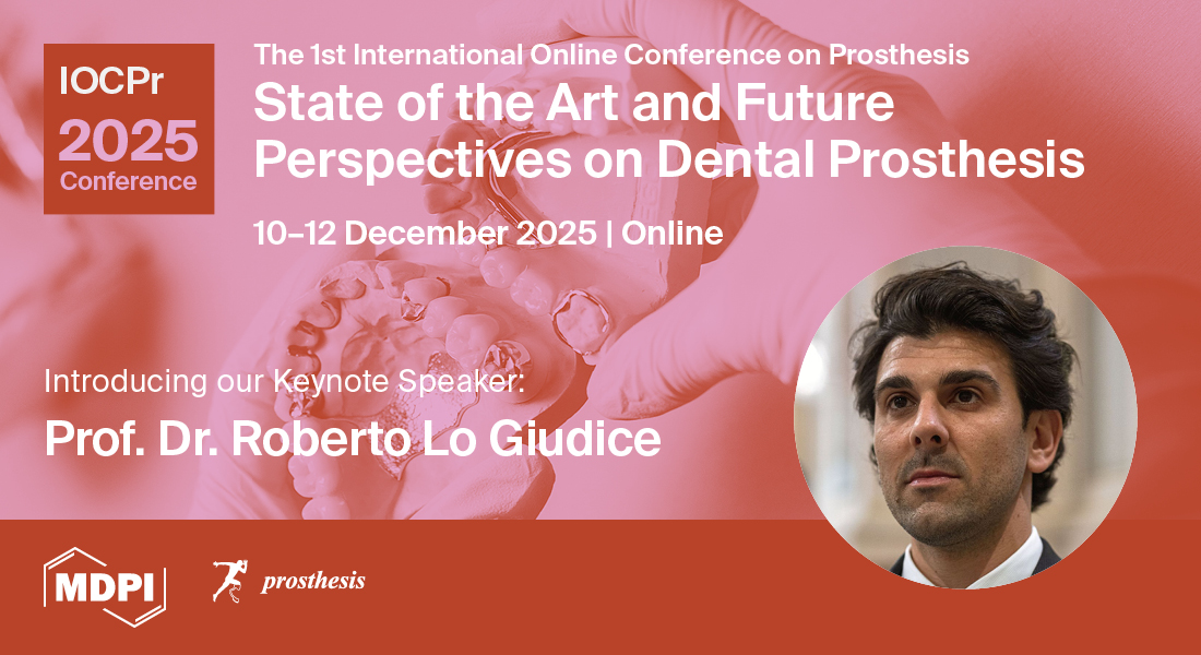 Prosthesis_MDPI's tweet image. 🎉 Welcome Prof. Dr. Roberto Lo Giudice (Messina University, Italy) – Session 2 Invited Speaker (Digital Tech &amp;amp; AI in Prosthodontics)! 

📅 10–12 Dec 2025 | Free Reg: sciforum.net/event/IOCPr202…

#registration #DentalProsthesis #DigitalDentistry