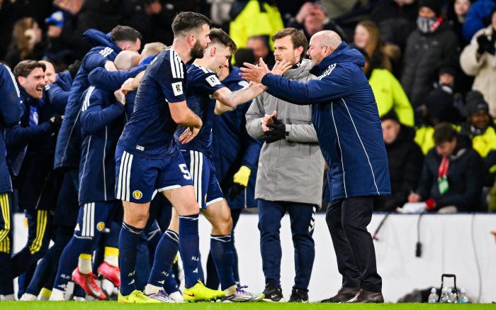 Scotland are going to the World Cup! Steve Clarke’s side defeated Denmark 4-2 with three of the best goals you are ever likely to see in a qualifier from McTominay, Tierney and McLean. 

#Scotland #WorldCupQualifiers