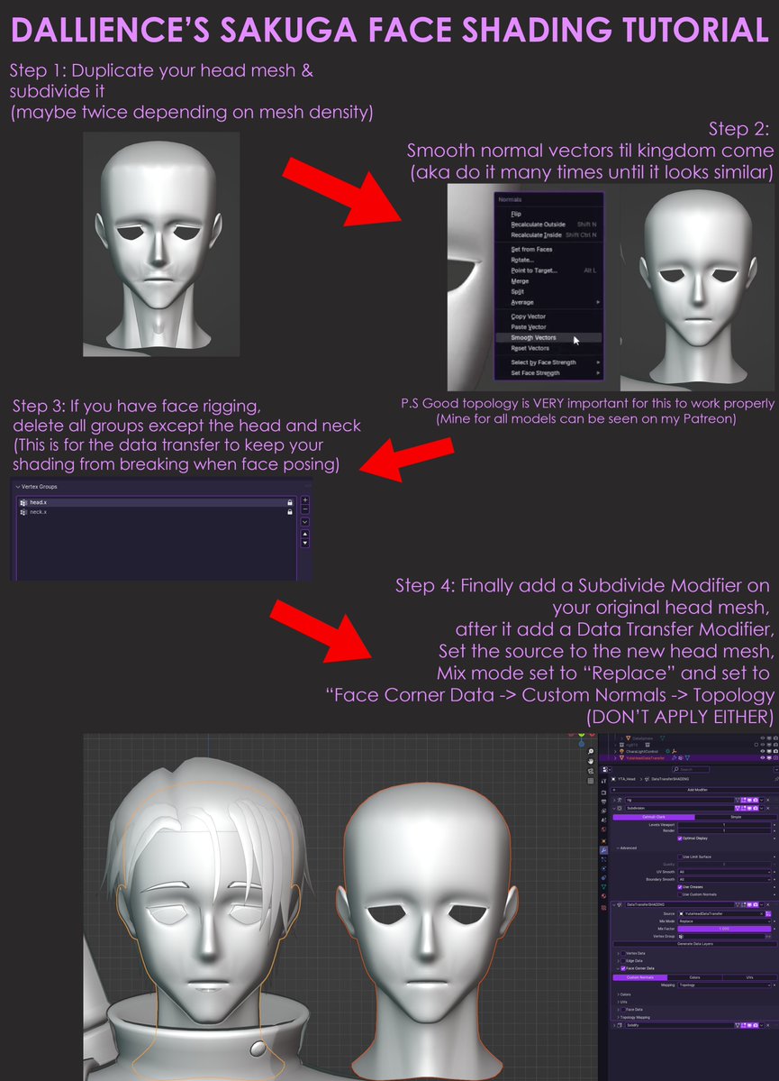 DallienceRNG's tweet image. &quot;NEW GEN SAKUGA&quot; ANIME FACE MODEL SHADING TUTORIAL