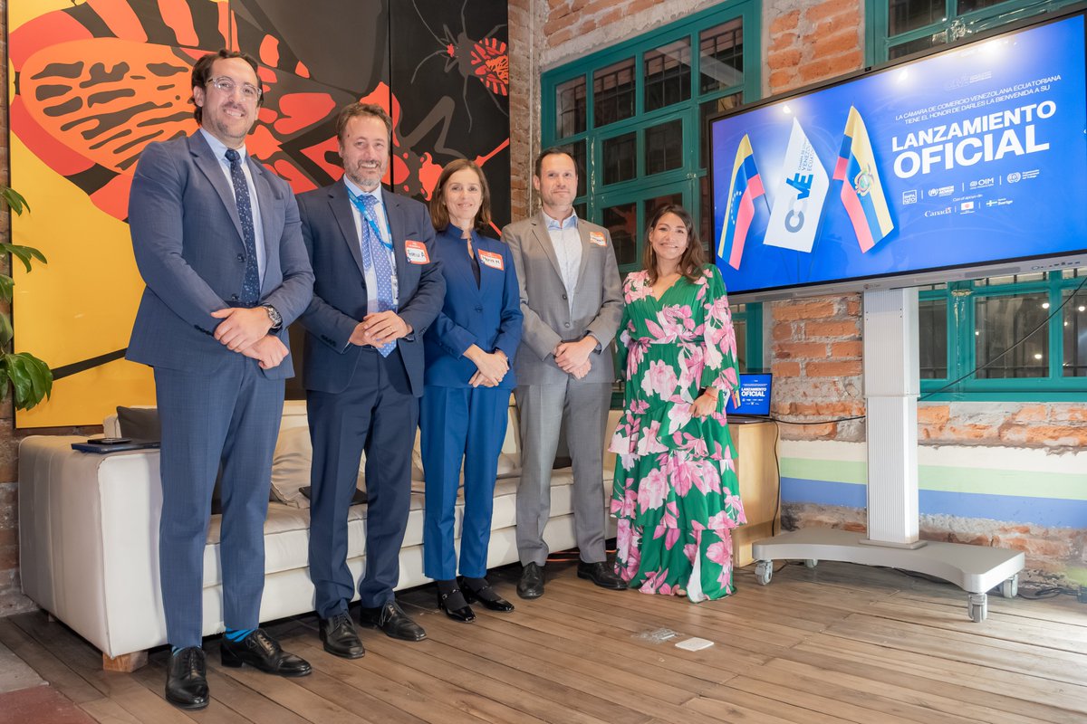 Ecuador 🇪🇨 | La nueva Cámara de Comercio Venezolana Ecuatoriana, creada con apoyo de <a href="/ONUecuador/">La ONU en Ecuador</a>, fortalecerá el emprendimiento, el trabajo decente y el aporte del empresariado migrante al desarrollo económico del país

Con <a href="/ACNUREcuador/">ACNUR Ecuador</a> y <a href="/OIMEcuador/">OIM Ecuador</a>

🔗ilo.org/es/resource/no…