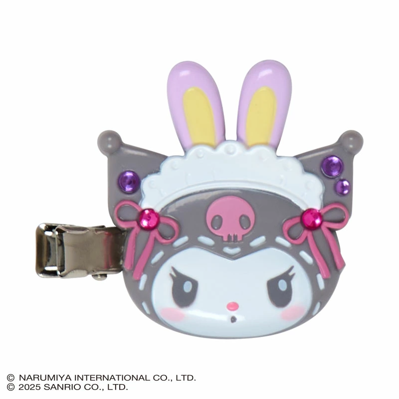 クロミ　mezzo piano マスコットホルダー　前髪クリップ　ミニ巾着 クロミ mezzo piano マスコットホルダー 前髪クリップ ミニ巾着