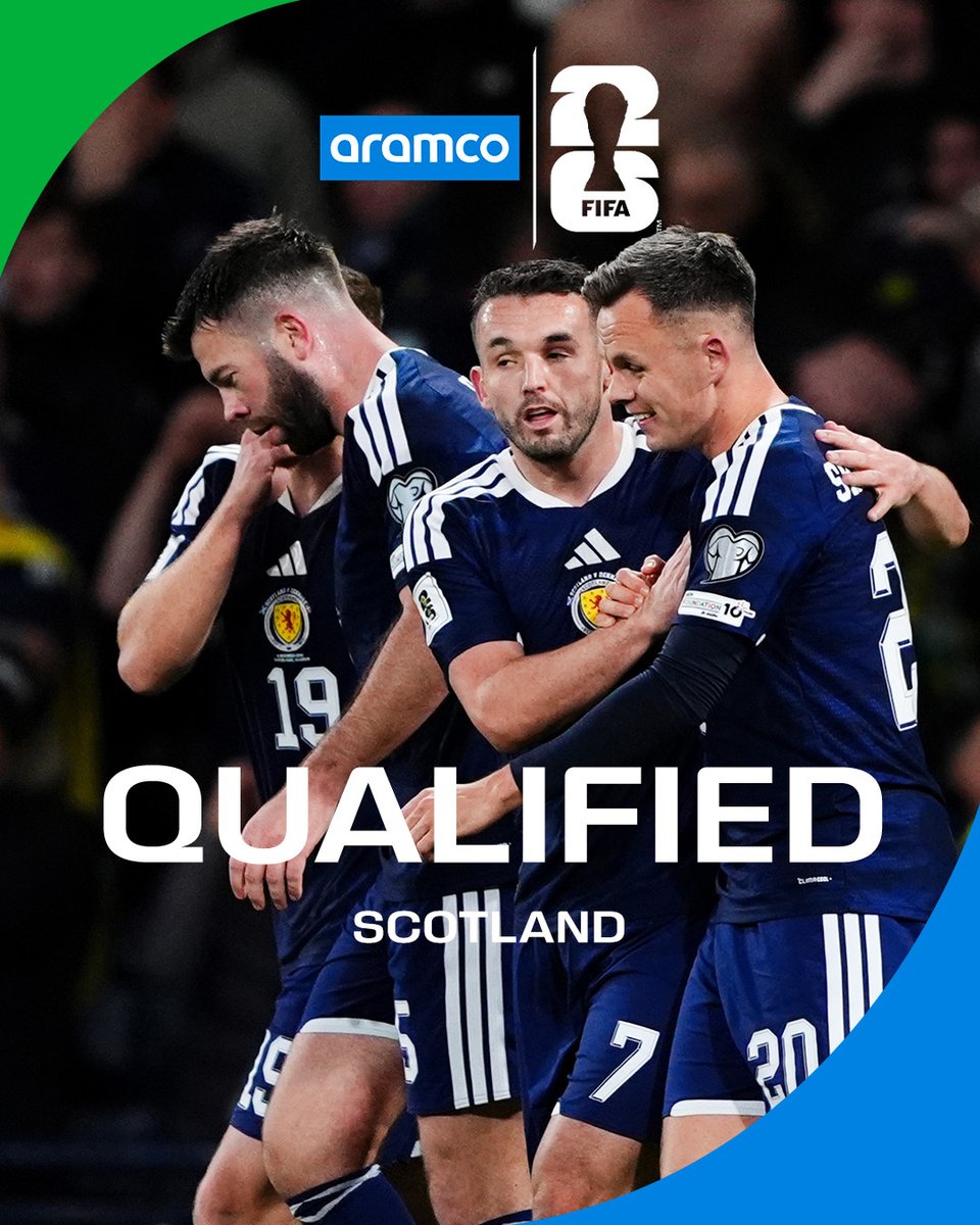 Scotland secure their place! 💪

<a href="/aramco/">aramco</a> | #FIFAWorldCup