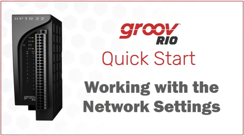 opto22's tweet image. #TechTipTuesday: How to navigate network settings in #groovRIO. op22.co/43DuK0u
