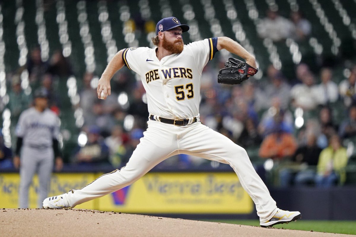SleeperBrewers's tweet image. Here’s what the Brewers rotation looks like for 2026:

1. Freddy Peralta
2. Brandon Woodruff
3. Jacob Misiorowski
4. Quinn Priester
5. Chad Patrick

Looks like a top 10 rotation right now, maybe even top 5 👀