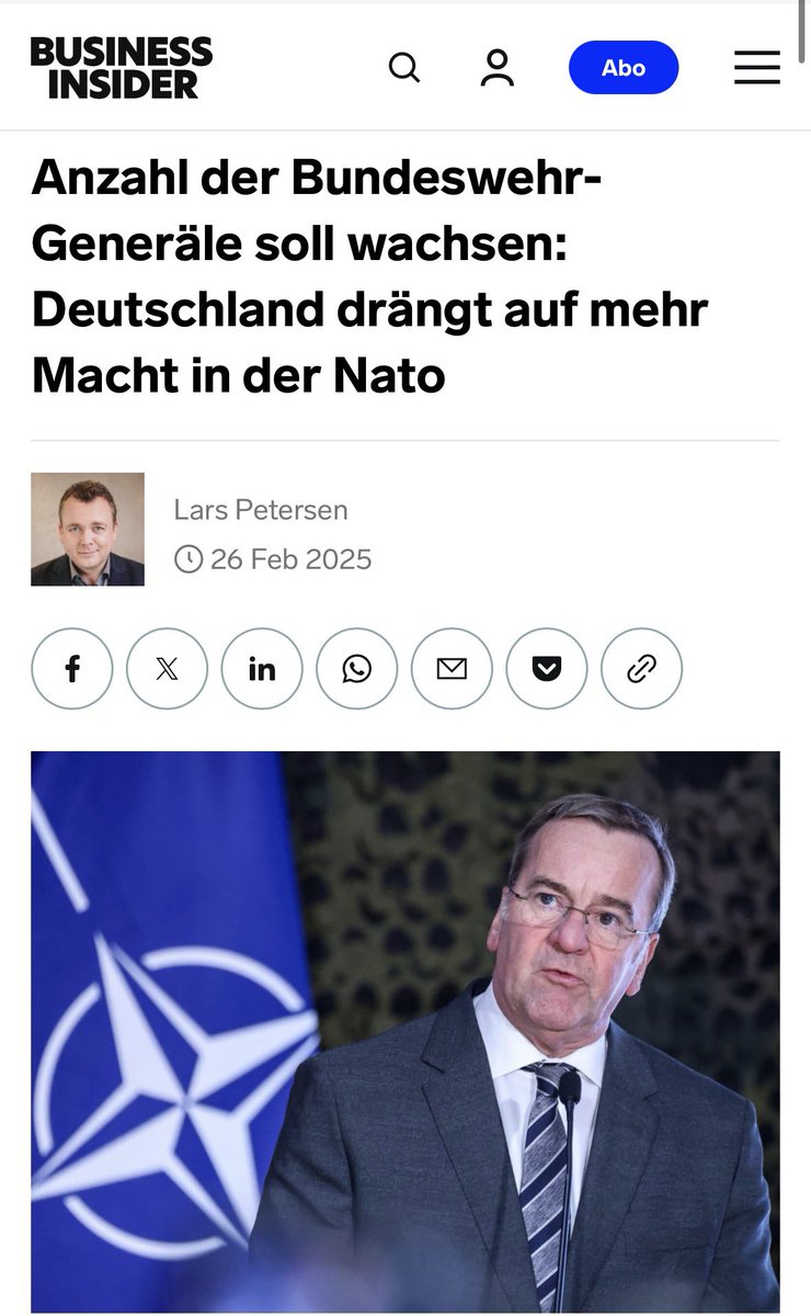 Deutschland hat aktuell rund 296 Kampfpanzer, hauptsächlich vom Typ Leopard 2

Bereits im Jahr 2020 waren in der Etatplanung der Bundeswehr insgesamt 211 Planstellen für Generäle vorgesehen und davon 89 im Heer. 

Das heißt auf etwa 3,3 Panzer kommt ein General. 

Das monatliche