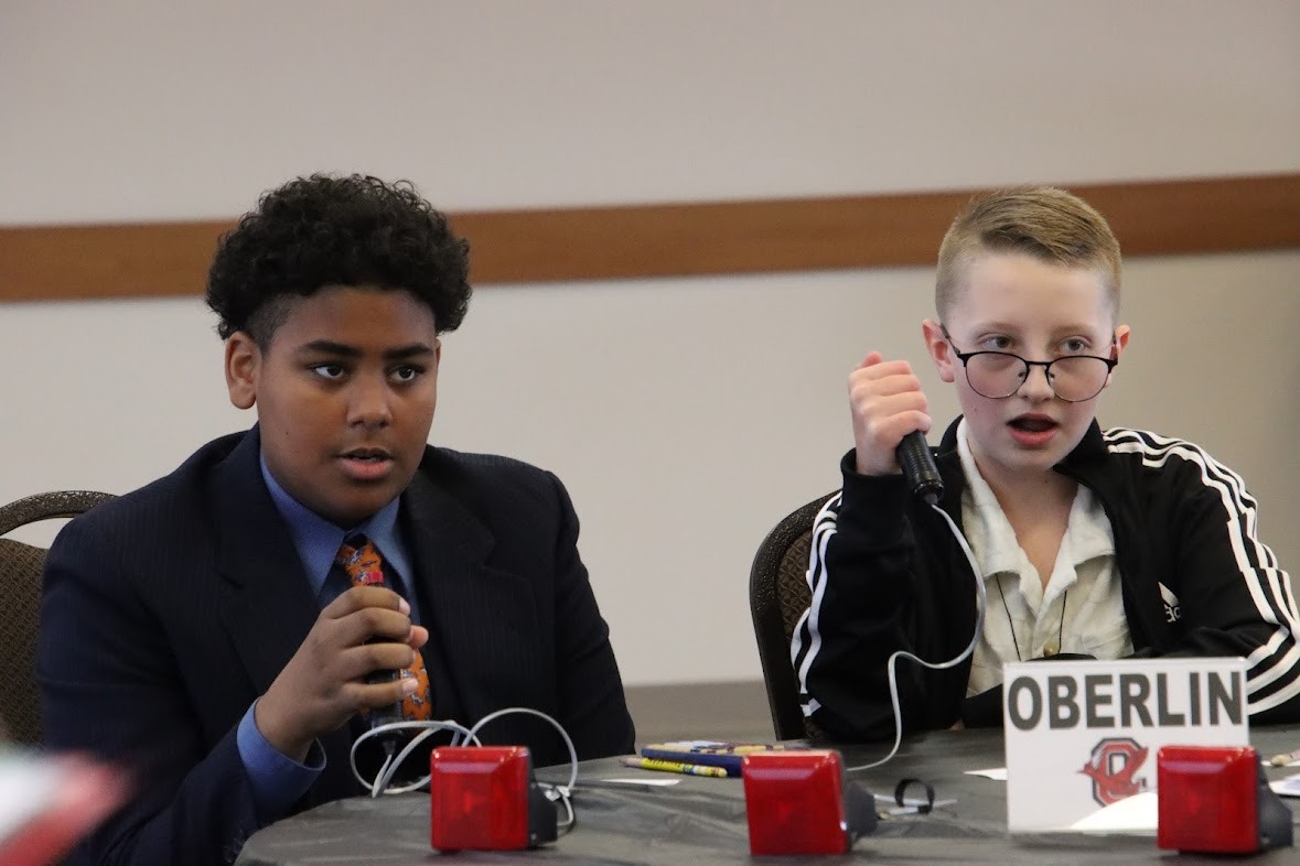 OberlinSchools's tweet photo. 🎉 Academic Challenge fun with Langston Middle School last week!
Our 7/8 grade team earned 5th place out of 9, and our 5/6 grade team came in 4th out of 6.
🏆 Lots of brainpower, teamwork, and smiles all around—everyone had a blast!
💡✨ #LMSProud #AcademicChallenge #Teamwork https://t.co/RHNcCy5JG9