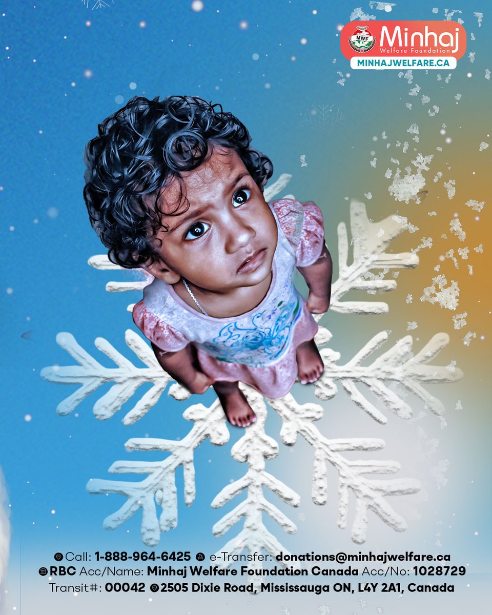 MinhajWelfareCA's tweet image. 🥶 Winter takes countless lives.

💔 For those already struggling, the cold is life-threatening.

🧣 Your kindness can bring warmth and hope.

👉 Donate today and help deliver life-saving winter aid

🔗 minhajwelfare.ca/winterappeal/

#MWF #WinterAppeal #WinterRelief #CareAgainstTheCold