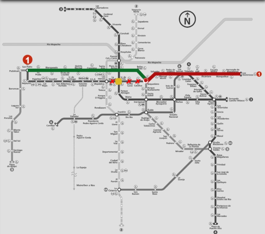 Metro de Santiago tweet media