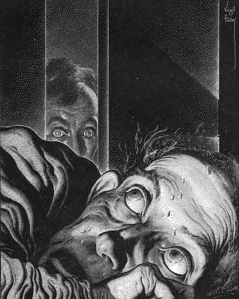 The Tell-Tale Heart, 1952, by Virgil Finlay