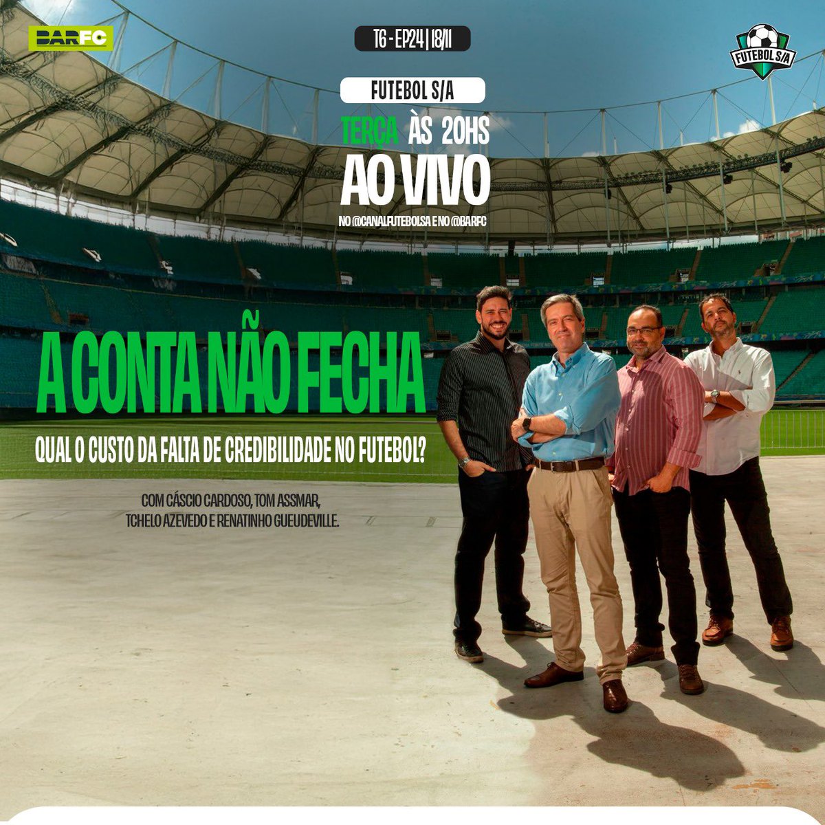 A absolvição de Bruno Henrique é somente mais um caso da crise de credibilidade que vive o nosso futebol. 

Qual o custo disso ?

Hoje, às 20 hs.

youtube.com/live/W0h2bLuDE…