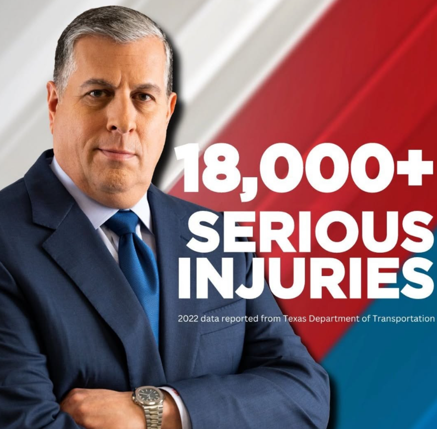 18,000+ yearly injuries on Texas roads demand serious attention. Let's work together to promote safer driving habits and prevent accidents. ⁠
⁠
⁠
#Here4You #4yoursafety