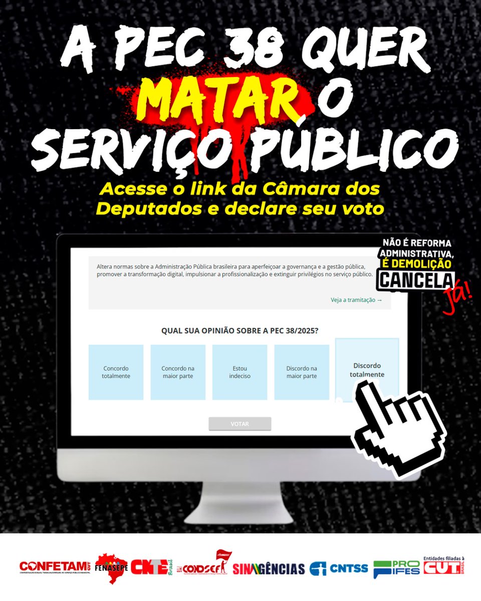 condsef's tweet photo. Vamos começar mais um Xtaço convocado pela @FrenteServicoP. Vem defender os servidores e os serviços públicos com a gente. O que é direito do povo tem que ser respeito. Por isso, a gente discorda totalmente dessa PEC3Oitão #BandidosnaRefAdministrativa https://t.co/Lq0YvgkazT