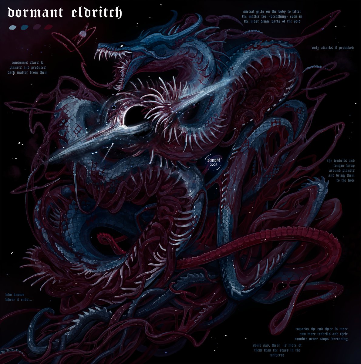 sapphiringore's tweet image. black hole snake🪐