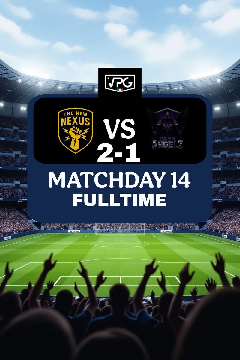 Come pensavamo abbiamo giocato una bellissima partita con i ragazzi di <a href="/FCdarkangelz/">FC Dark Angelz</a> e l'abbiamo spuntata con i 3 punti.

Complimenti! Dai primi allenamenti siete diventati ancora più forti!

<a href="/VPGItaly/">Virtual Pro Gaming Italy 🇮🇹</a>
#WeAreOne  #JoinTheNexus