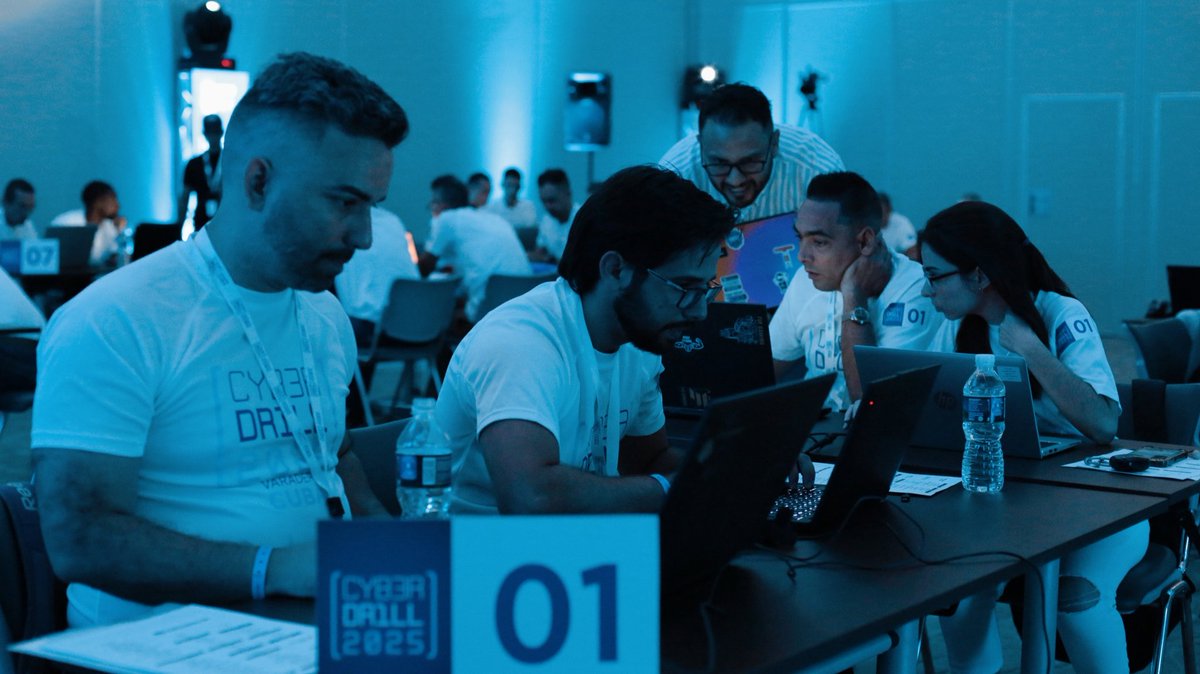 Cyberdrill 2025, busca crear habilidades 🧑‍💻 en la detección y respuesta a ciberataques, 1⃣1⃣ equipos compiten en el  primer certamen de su tipo en #Cuba 🇨🇺.
#Ciberseguridad2025