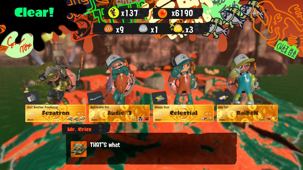 CelestialNt's tweet image. THREE GOLDS?!?!
#Splatoon3