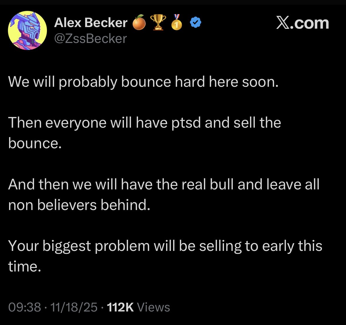 The market punishes fear first, doubt second, and impatience last.

The charts will keep climbing without you…