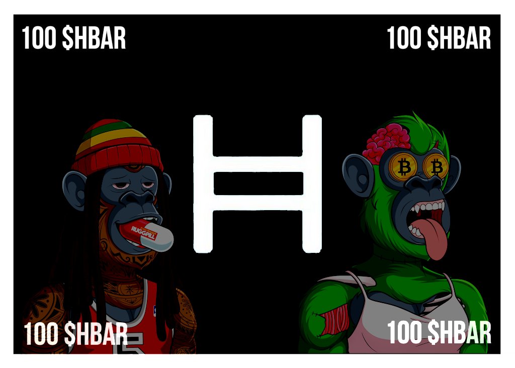DegenApeSociety's tweet image. #Giveaway time! We want to give one more person 100 $hbar to mint apes this weekend, November 22nd, on @SentX_io! You will also get one WL!

📷 Like and Retweet 
📷 Follow @KOKOxLabs and @DegenApeSociety
📷 Tag 3 Friends

72 hrs 📷 $hbar $xrp $ada $algo $cro $sol #XRPLedger