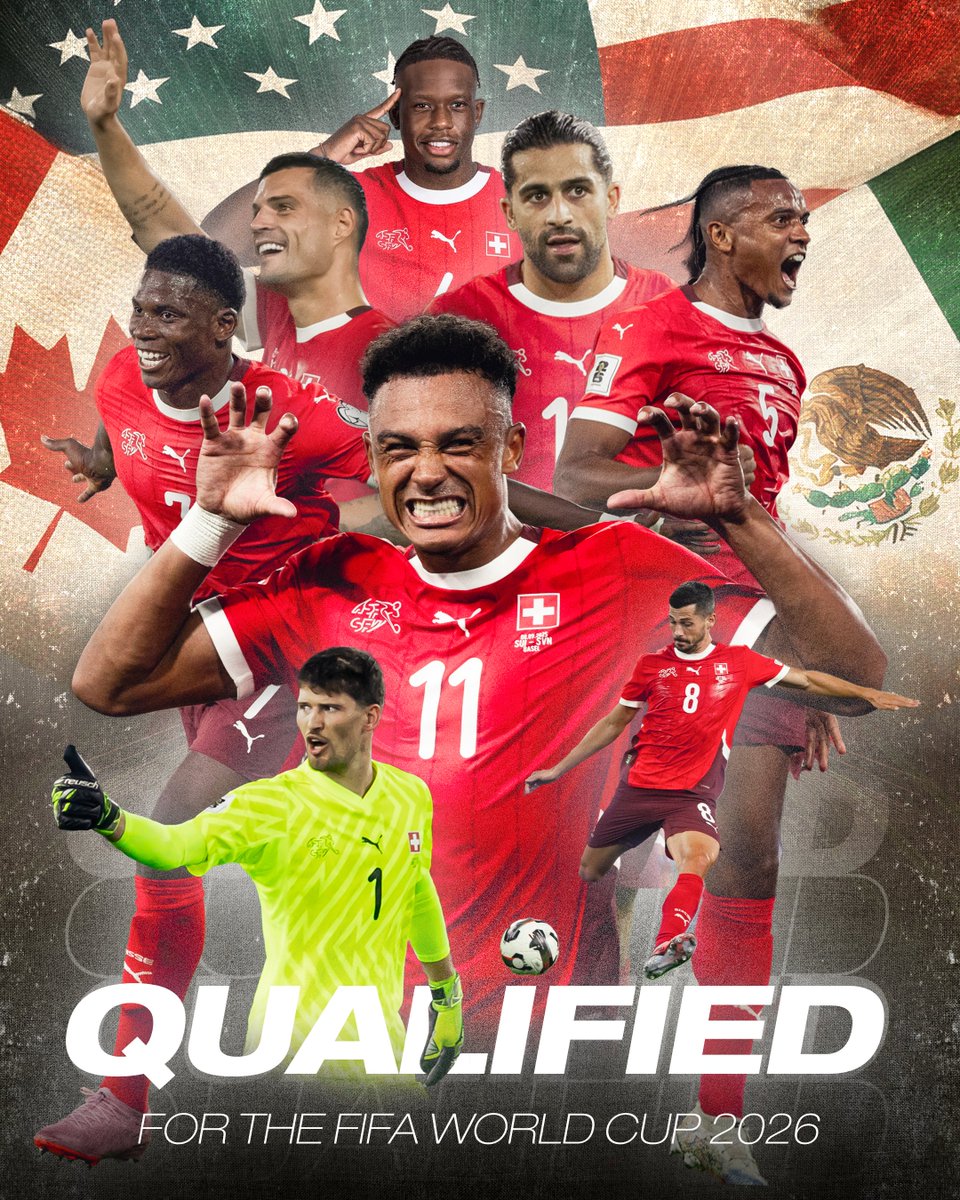 American dream? More like SWISS TEAM! 🇨🇭💪

Wir gehen an die WM 2026!
Nous allons à la Coupe du monde 2026!
Andiamo al Mondiale 2026!