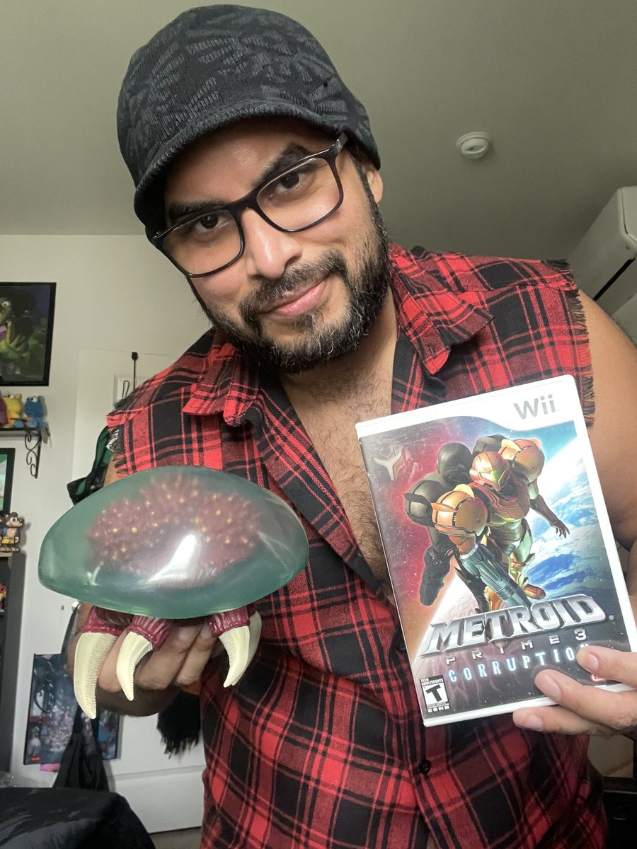 Waggling my Wii-mote in more Metroid Prime 3 twitch.tv/bearpeargayming