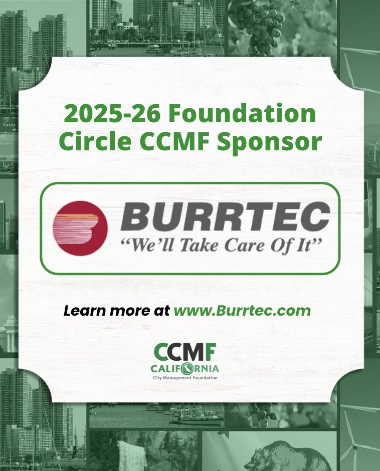 Thanks to Burrtec for continuing to support CCMF members as a Foundation Circle Sponsor! burrtec.com