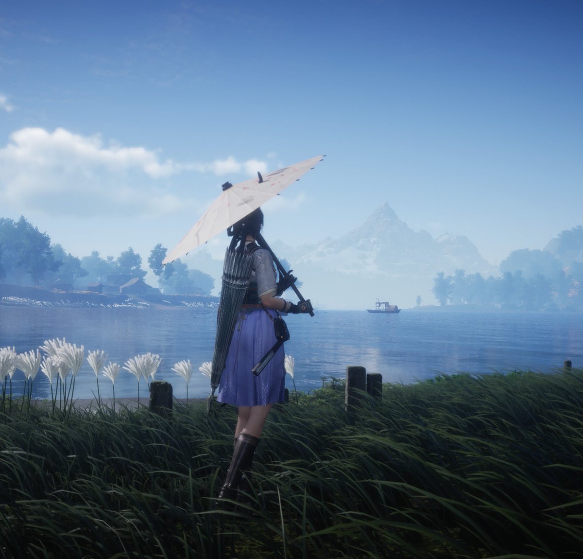 #風燕伝
おはようございます🌞
風燕伝始めました🤚
傘＆扇でヒーラーやってます✨
UIの見辛さや膨大な情報量の割には説明不足だったりと色々粗が目立つけど戦闘は手軽なソウルライクで遊びやすくキャラクリは自由度が高く面白い👍
無料でこのクオリティは凄いね😊
世界観が取っつきにくいのが難かな🤔